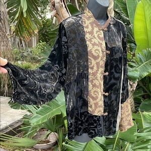 Citron collection, burnout, velvet and brocade, traditional Chinese styl…